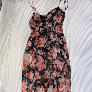 FORMAL FLORAL CHIFFON DRESS